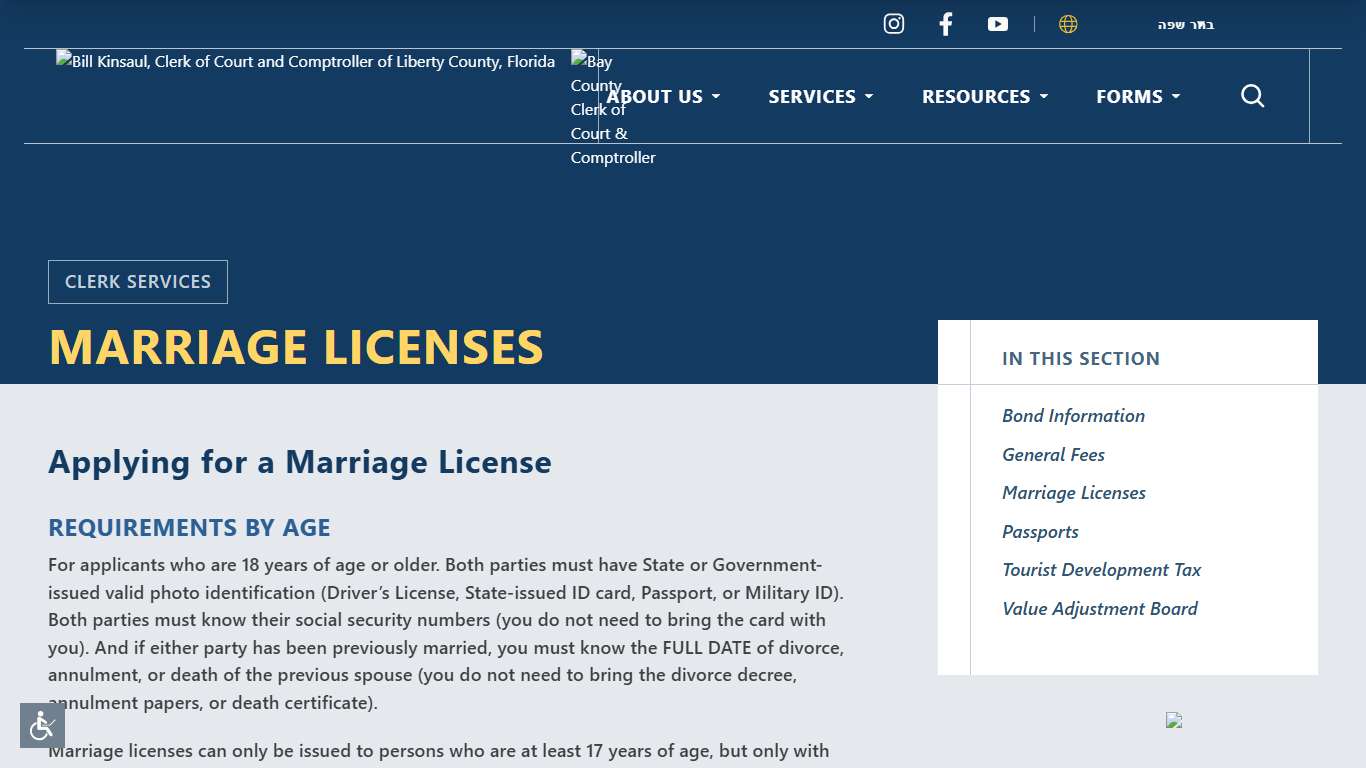 Marriage Licenses | Bay County Clerk of Court & Comptroller