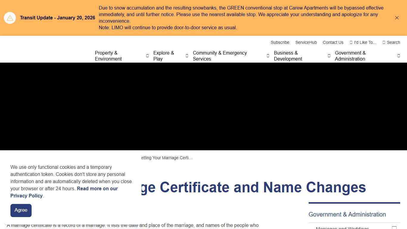 Getting Your Marriage Certificate and Name Changes | City of Kawartha Lakes