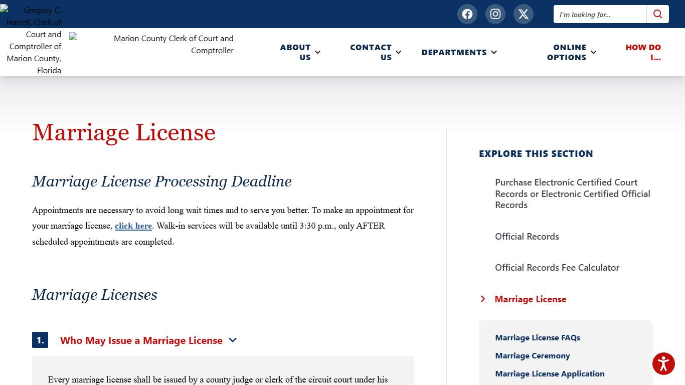 Marriage License | Marion County Clerk of Court and Comptroller